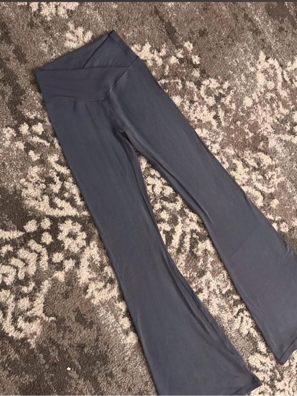 Offline navy crossover flare leggings